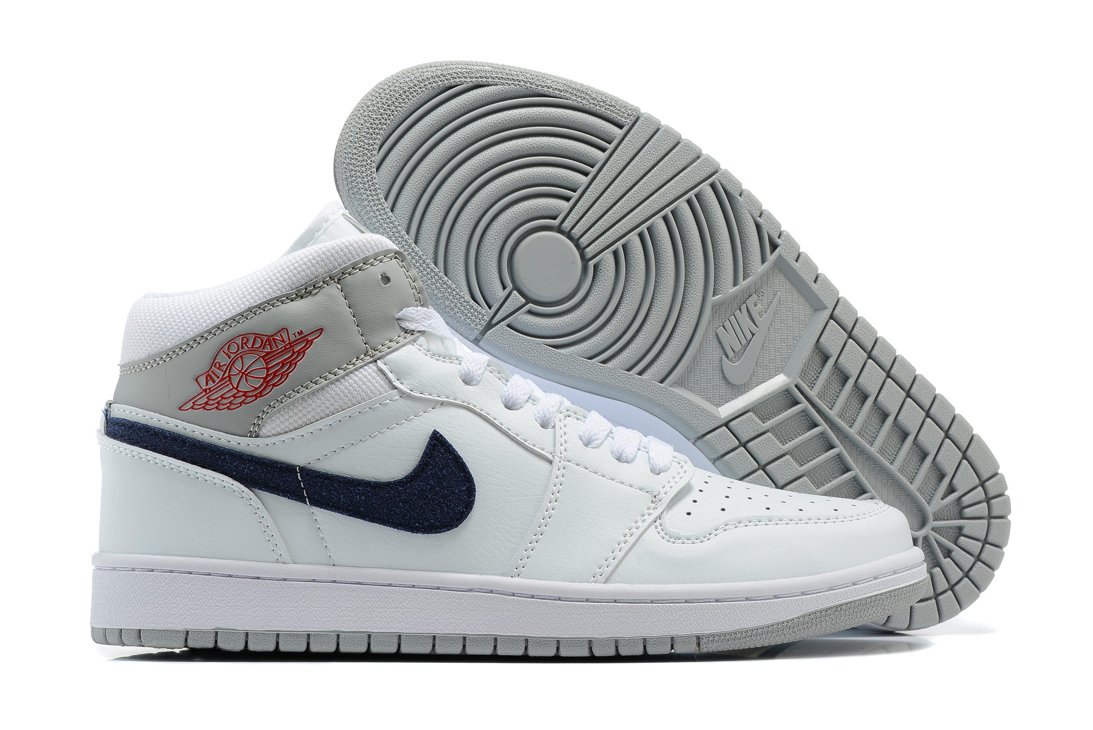 New 2022 Air Jordan 1 Retro White Black Red Shoes - Click Image to Close